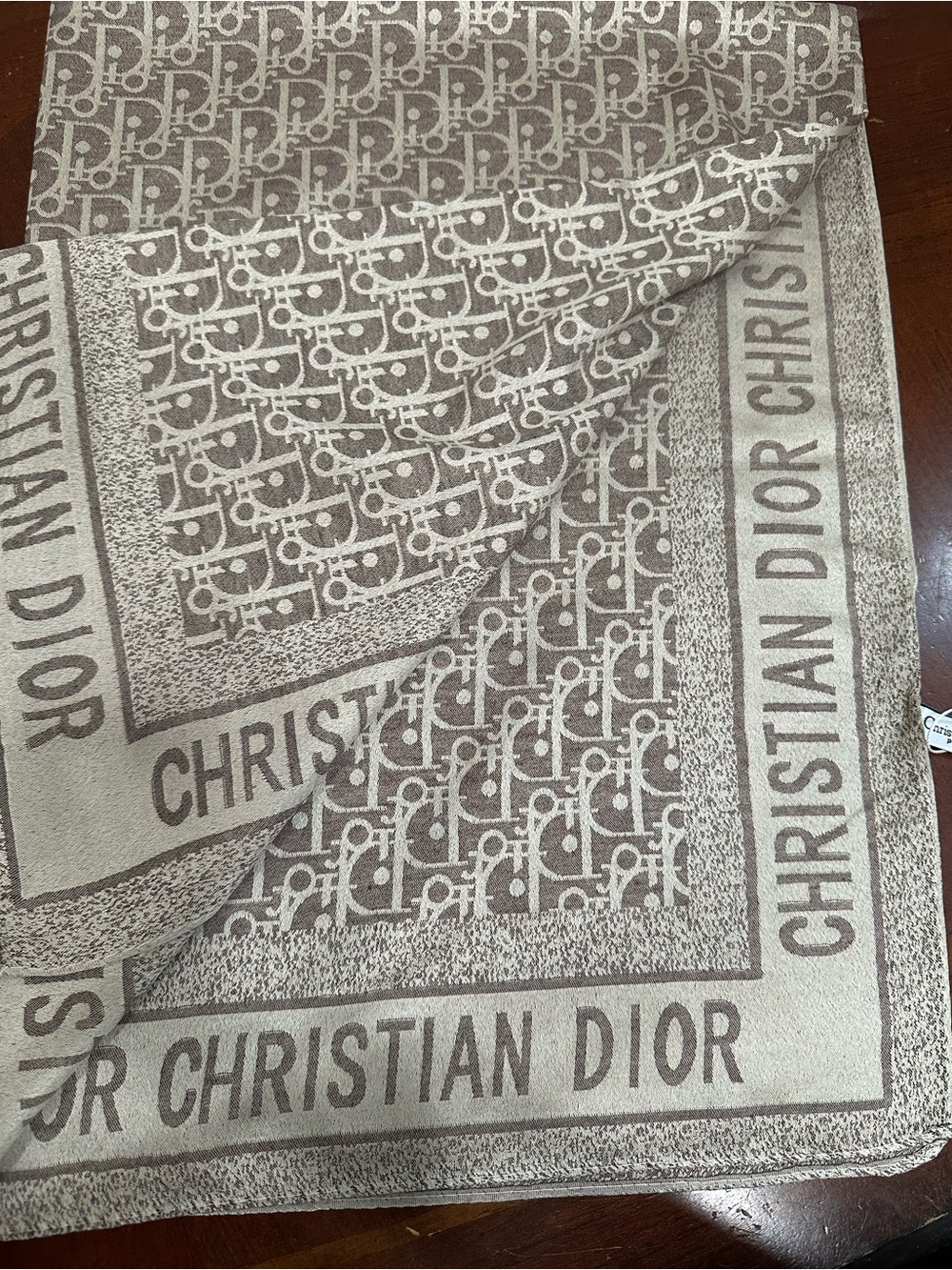 New Dior logo square scarf 38”x38”
